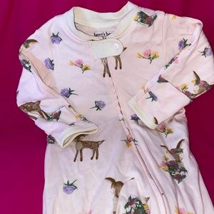 Burt’s bees baby zippered footy